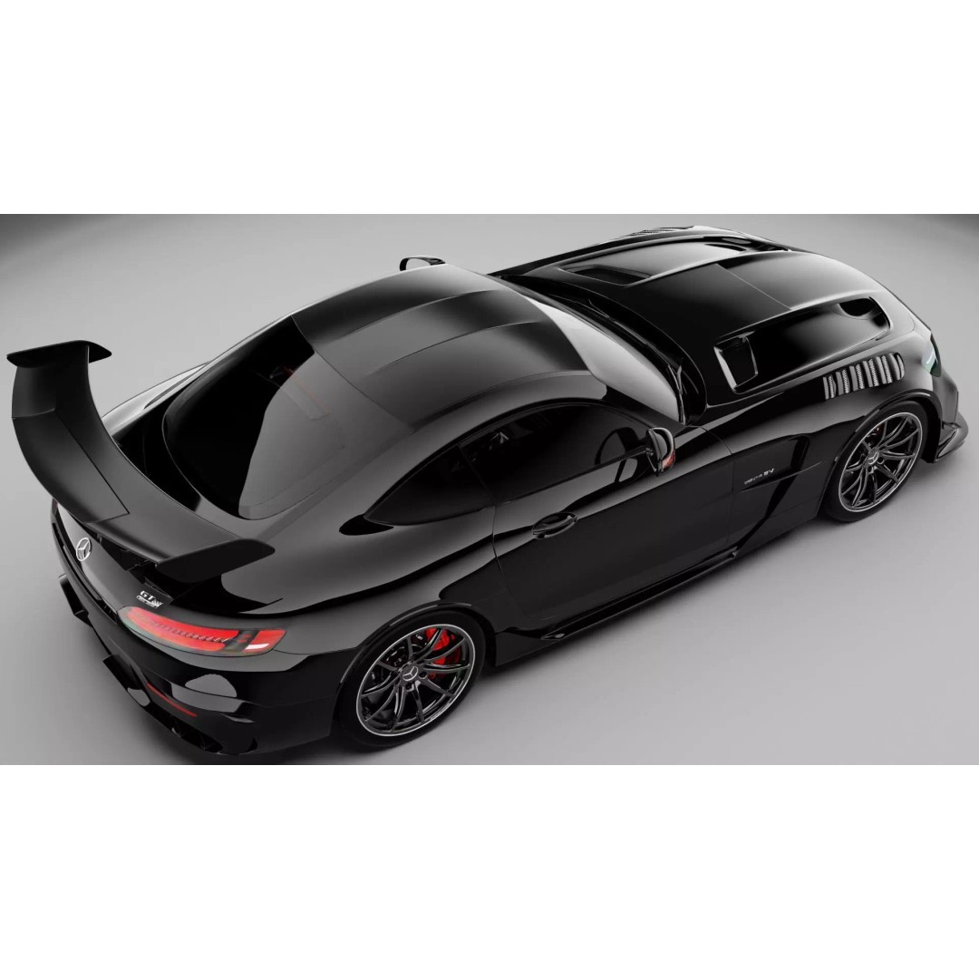 AMG GT Black Series 2021 3D Model – High Poly Game-Ready Asset for Blender - View 2