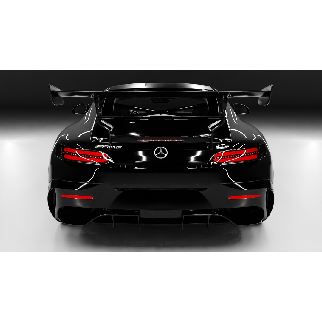 AMG GT Black Series 2021 3D Model – High Poly Game-Ready Asset for Blender - View 5