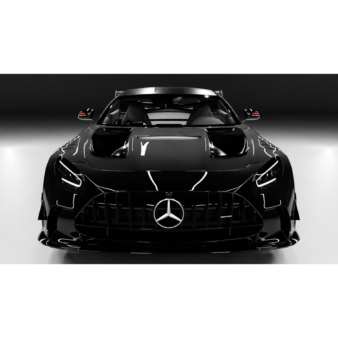 AMG GT Black Series 2021 3D Model – High Poly Game-Ready Asset for Blender - View 6