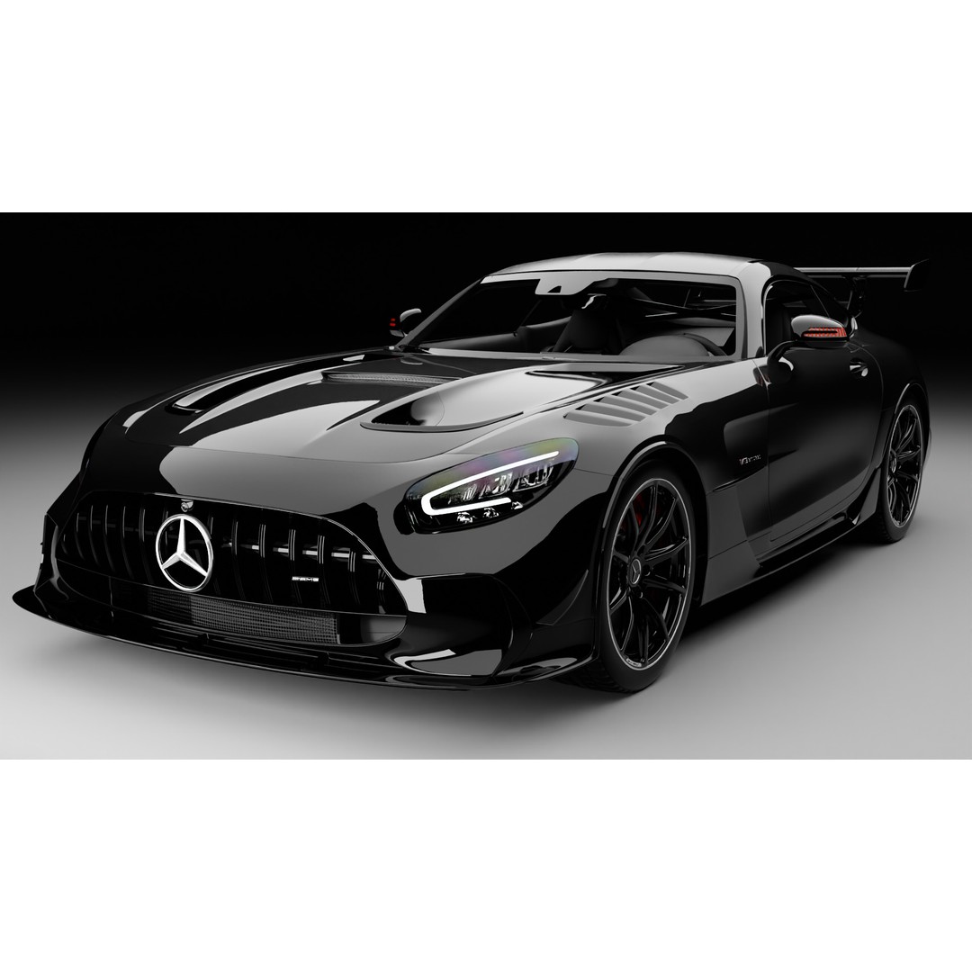 AMG GT Black Series 2021 3D Model – High Poly Game-Ready Asset for Blender - View 7
