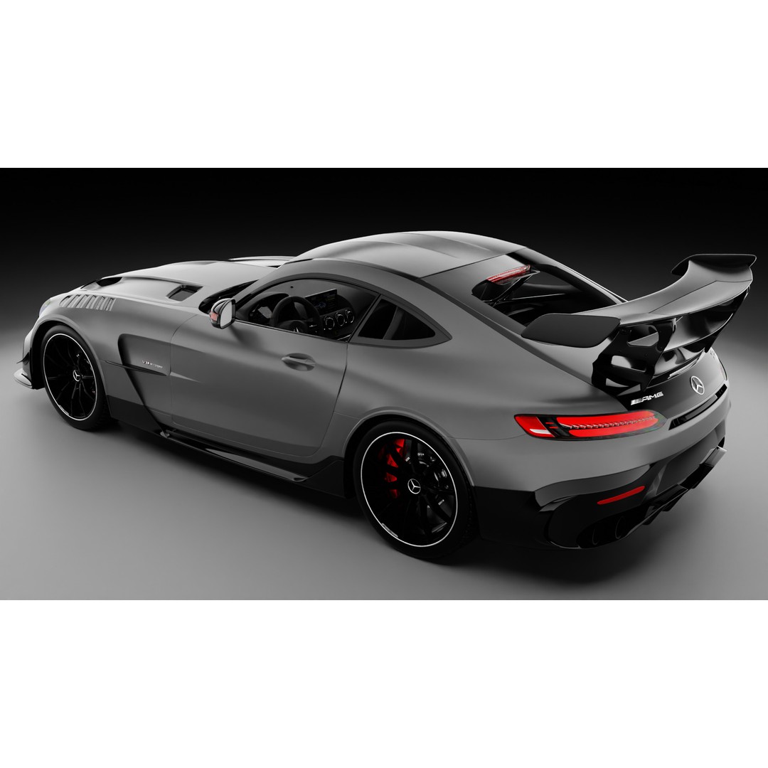 AMG GT Black Series 2021 3D Model – High Poly Game-Ready Asset for Blender - View 9