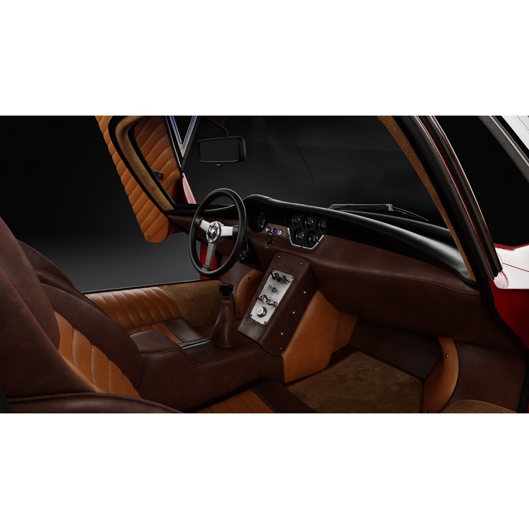 1967 Alfa Romeo Tipo 33 Stradale 3D Model – High Poly PBR Asset, FBX & OBJ - View 10