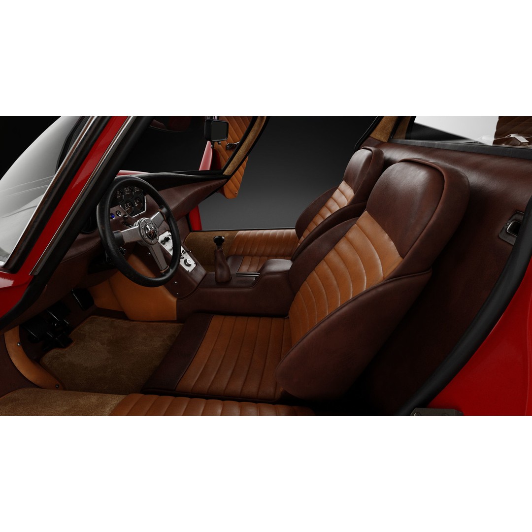 1967 Alfa Romeo Tipo 33 Stradale 3D Model – High Poly PBR Asset, FBX & OBJ - View 12