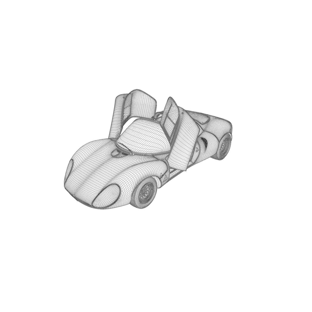 1967 Alfa Romeo Tipo 33 Stradale 3D Model – High Poly PBR Asset, FBX & OBJ - View 13