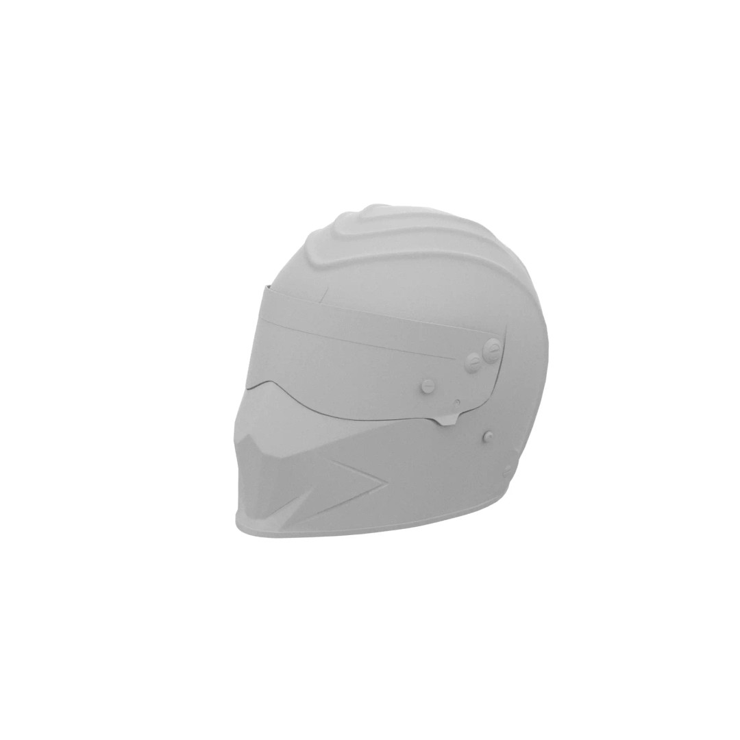 Simpson Racing SA2020 Diamondback Helmet 3D Model – Low Poly Game Ready, FBX - View 10