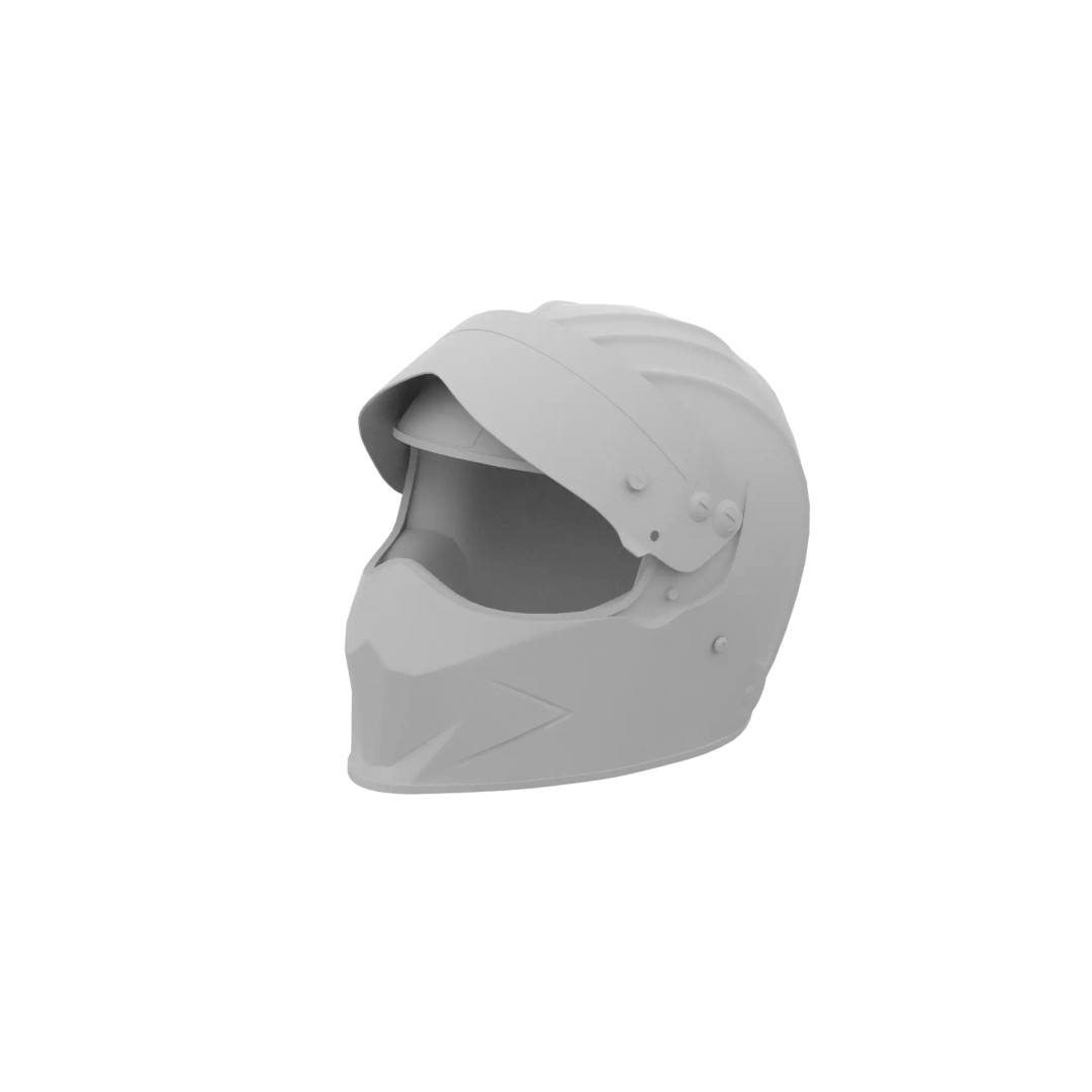 Simpson Racing SA2020 Diamondback Helmet 3D Model – Low Poly Game Ready, FBX - View 11