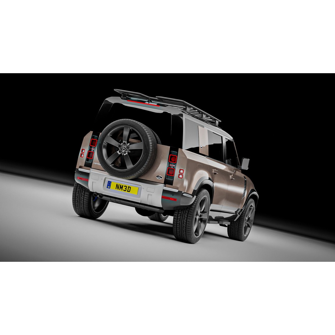 Land Rover Defender 110 3D Model – High Poly Realistic SUV, Blender, FBX - View 10