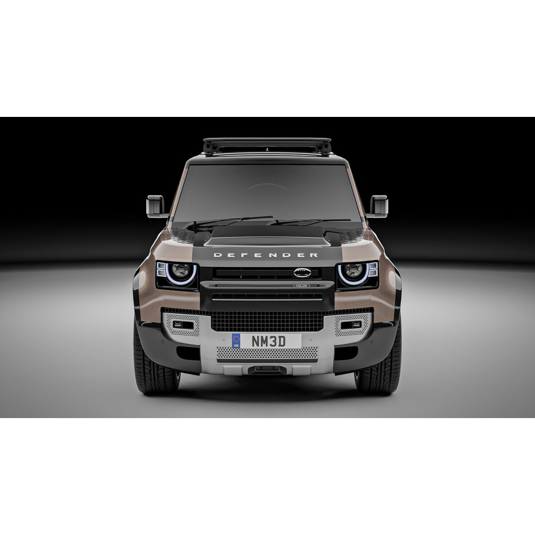 Land Rover Defender 110 3D Model – High Poly Realistic SUV, Blender, FBX - View 11