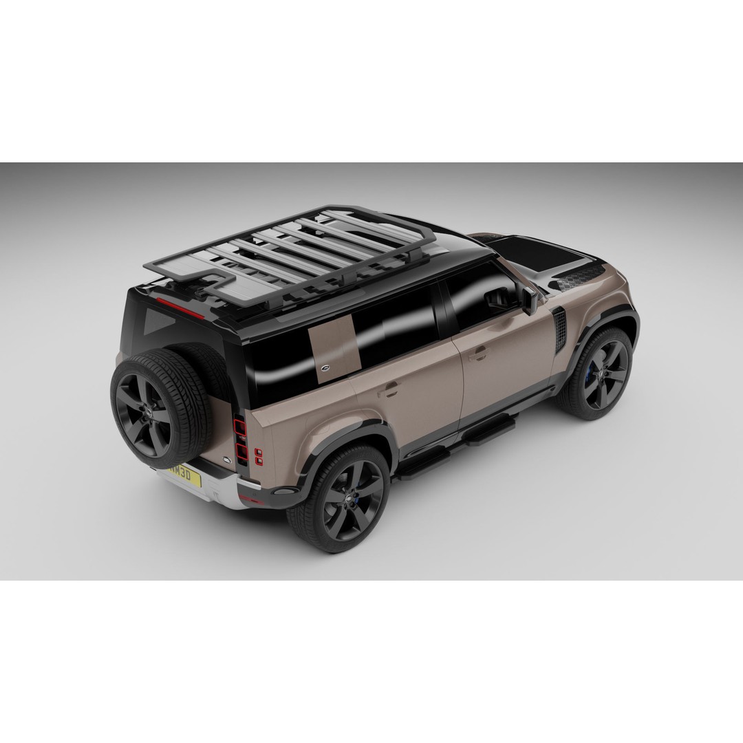 Land Rover Defender 110 3D Model – High Poly Realistic SUV, Blender, FBX - View 13