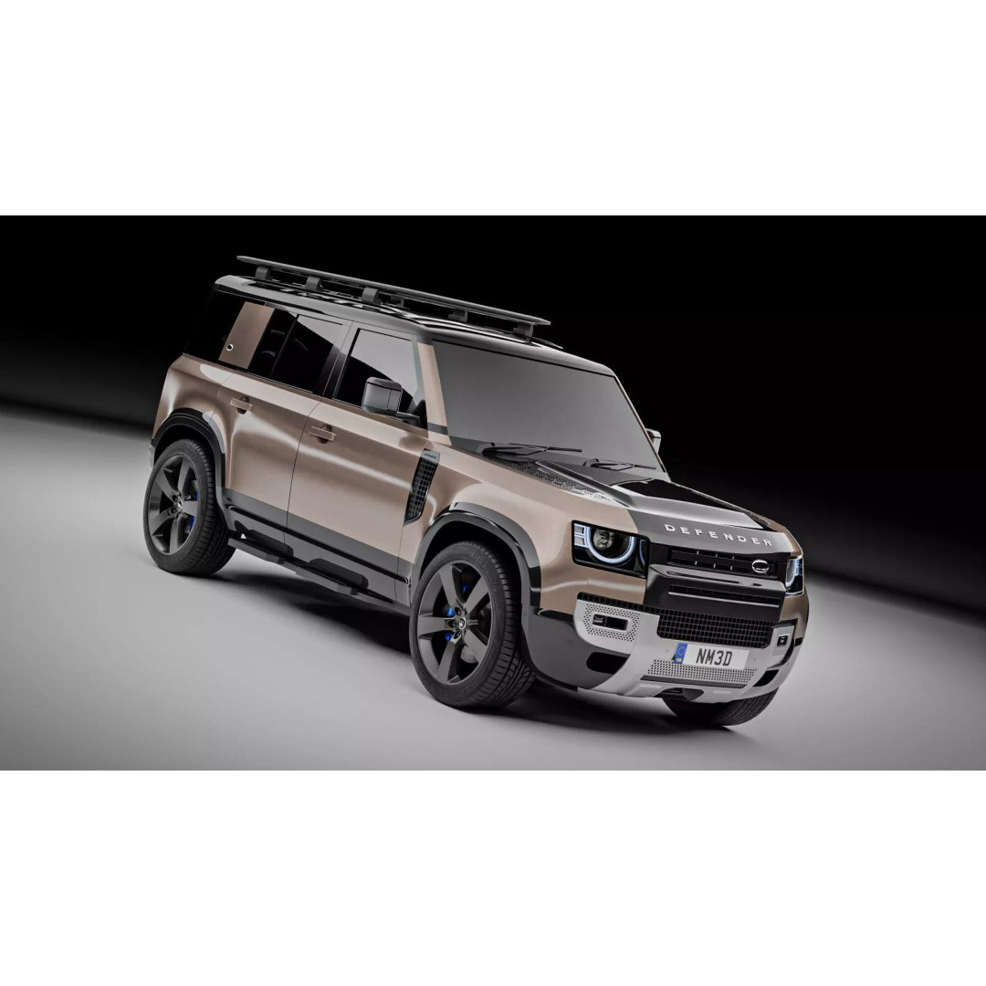 Land Rover Defender 110 3D Model – High Poly Realistic SUV, Blender, FBX - View 2