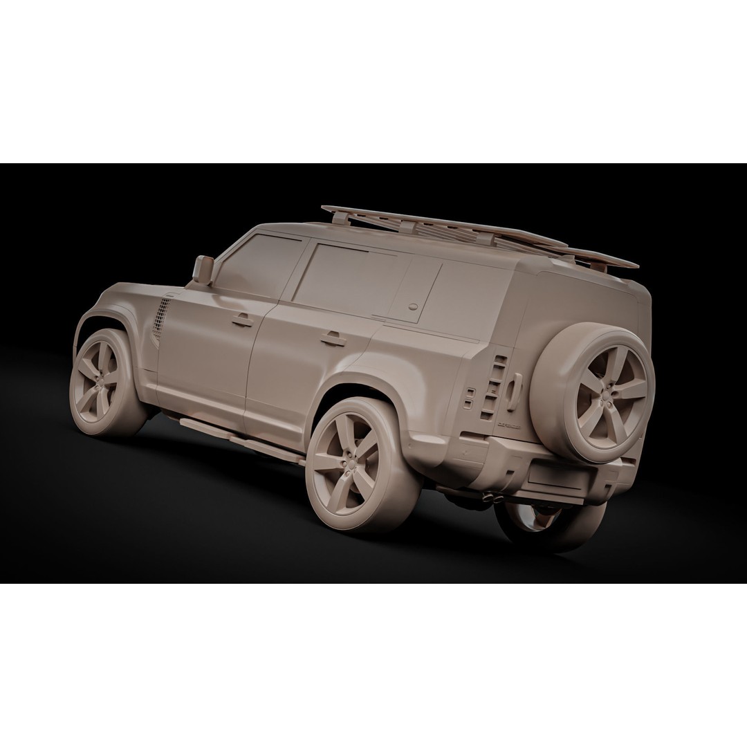 Land Rover Defender 110 3D Model – High Poly Realistic SUV, Blender, FBX - View 20
