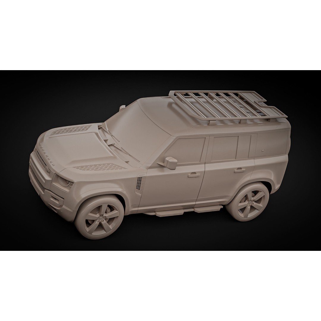 Land Rover Defender 110 3D Model – High Poly Realistic SUV, Blender, FBX - View 21