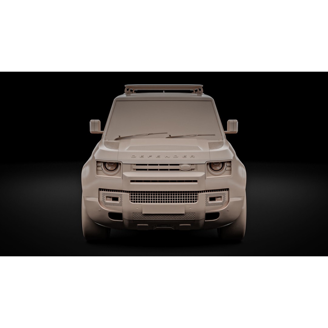 Land Rover Defender 110 3D Model – High Poly Realistic SUV, Blender, FBX - View 23