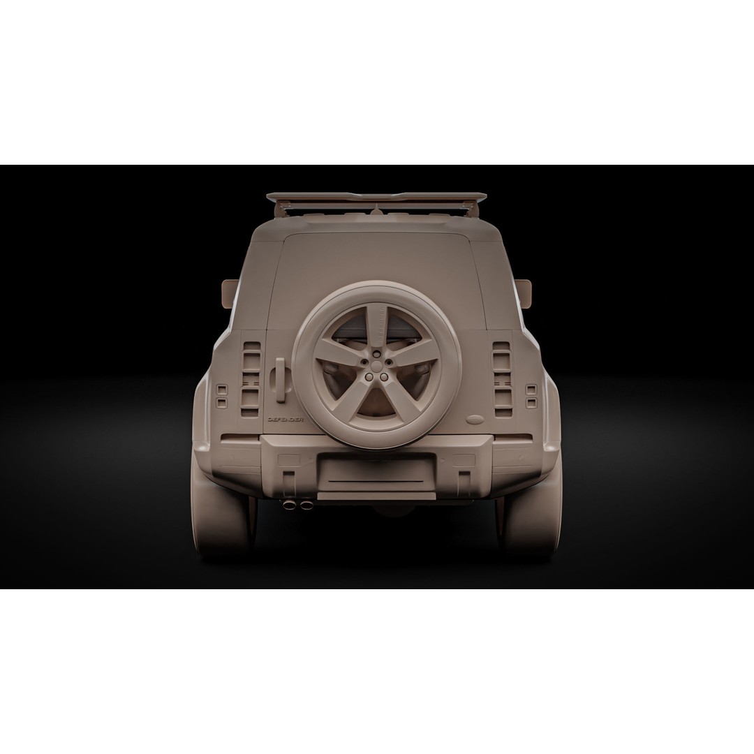 Land Rover Defender 110 3D Model – High Poly Realistic SUV, Blender, FBX - View 24