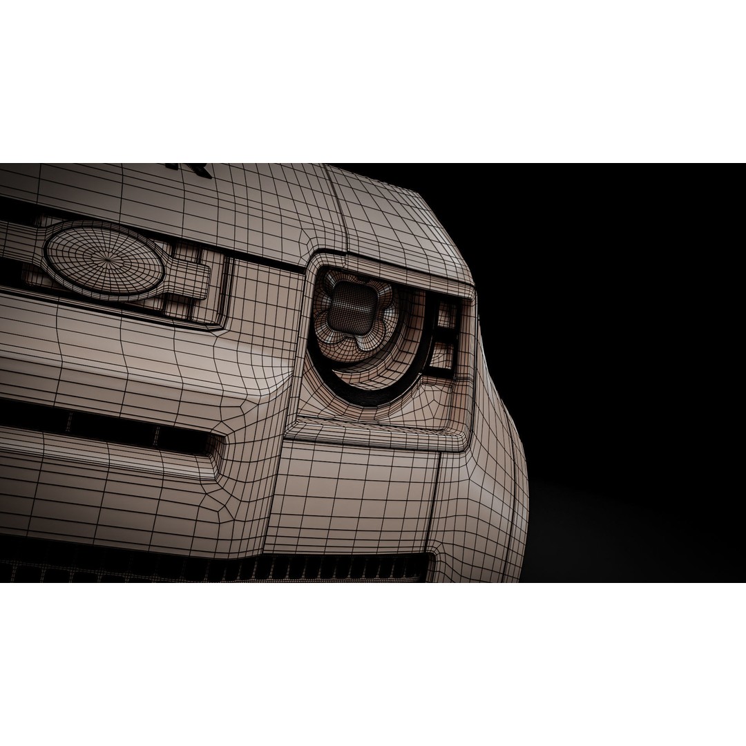 Land Rover Defender 110 3D Model – High Poly Realistic SUV, Blender, FBX - View 28
