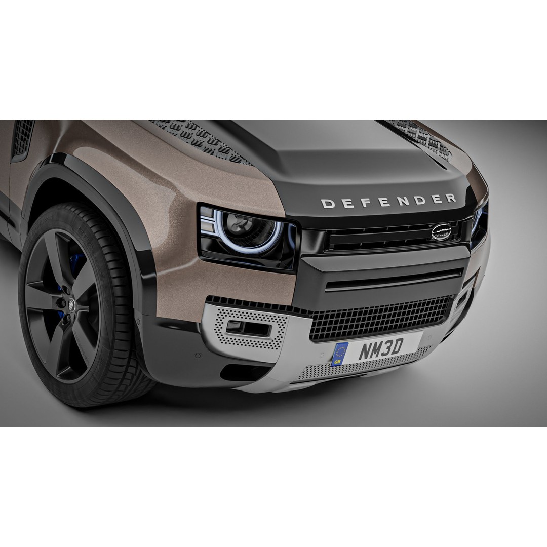 Land Rover Defender 110 3D Model – High Poly Realistic SUV, Blender, FBX - View 3