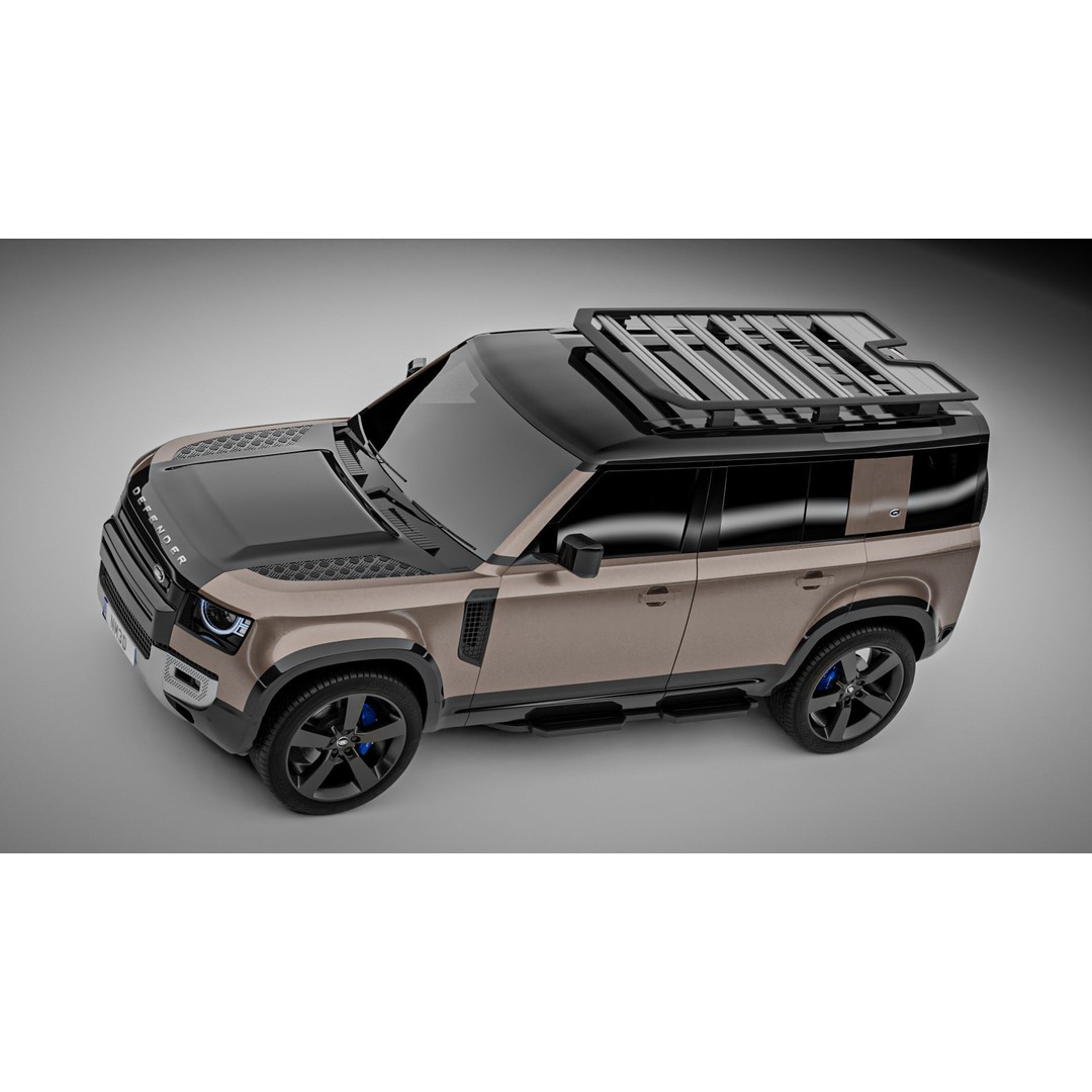 Land Rover Defender 110 3D Model – High Poly Realistic SUV, Blender, FBX - View 9