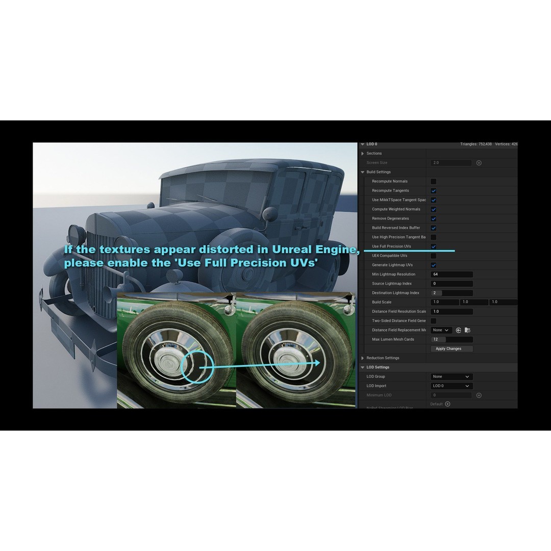 Classic Car 3D Model – Antique Design, PBR Textures, FBX & OBJ - View 15