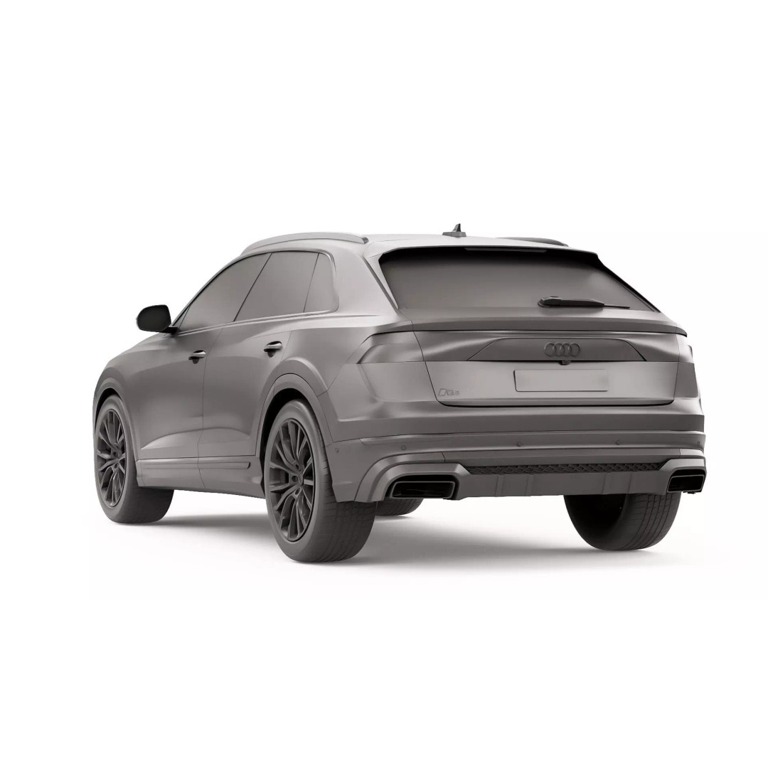 Audi Q8 2024 3D Model – High Poly Game-Ready Model, FBX & OBJ - View 10