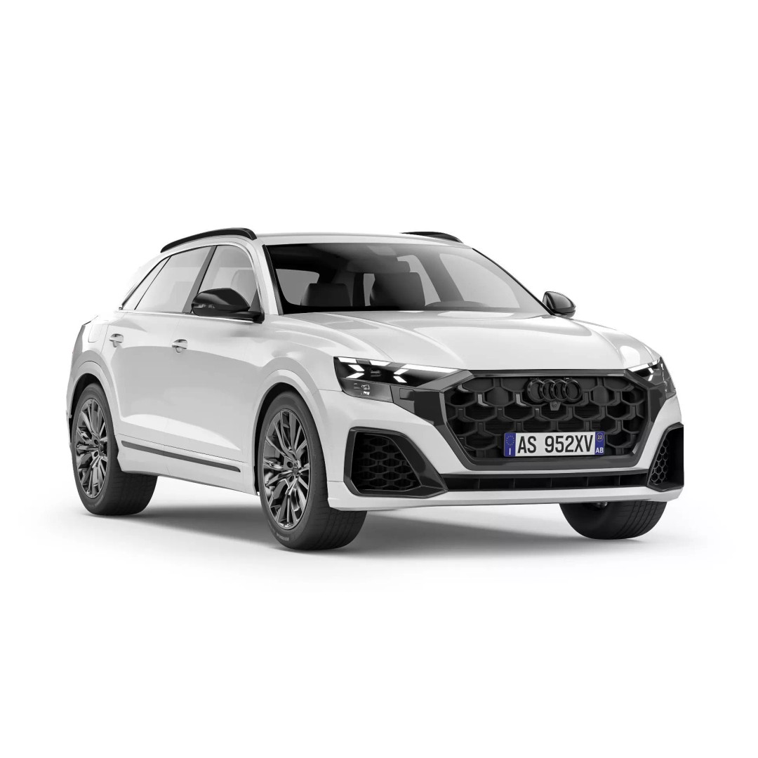 Audi Q8 2024 3D Model – High Poly Game-Ready Model, FBX & OBJ - View 2