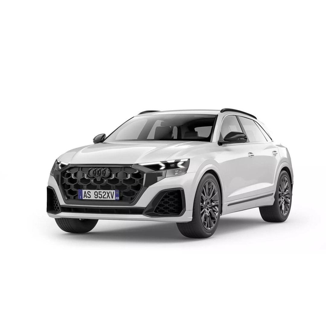 Audi Q8 2024 3D Model – High Poly Game-Ready Model, FBX & OBJ - View 4