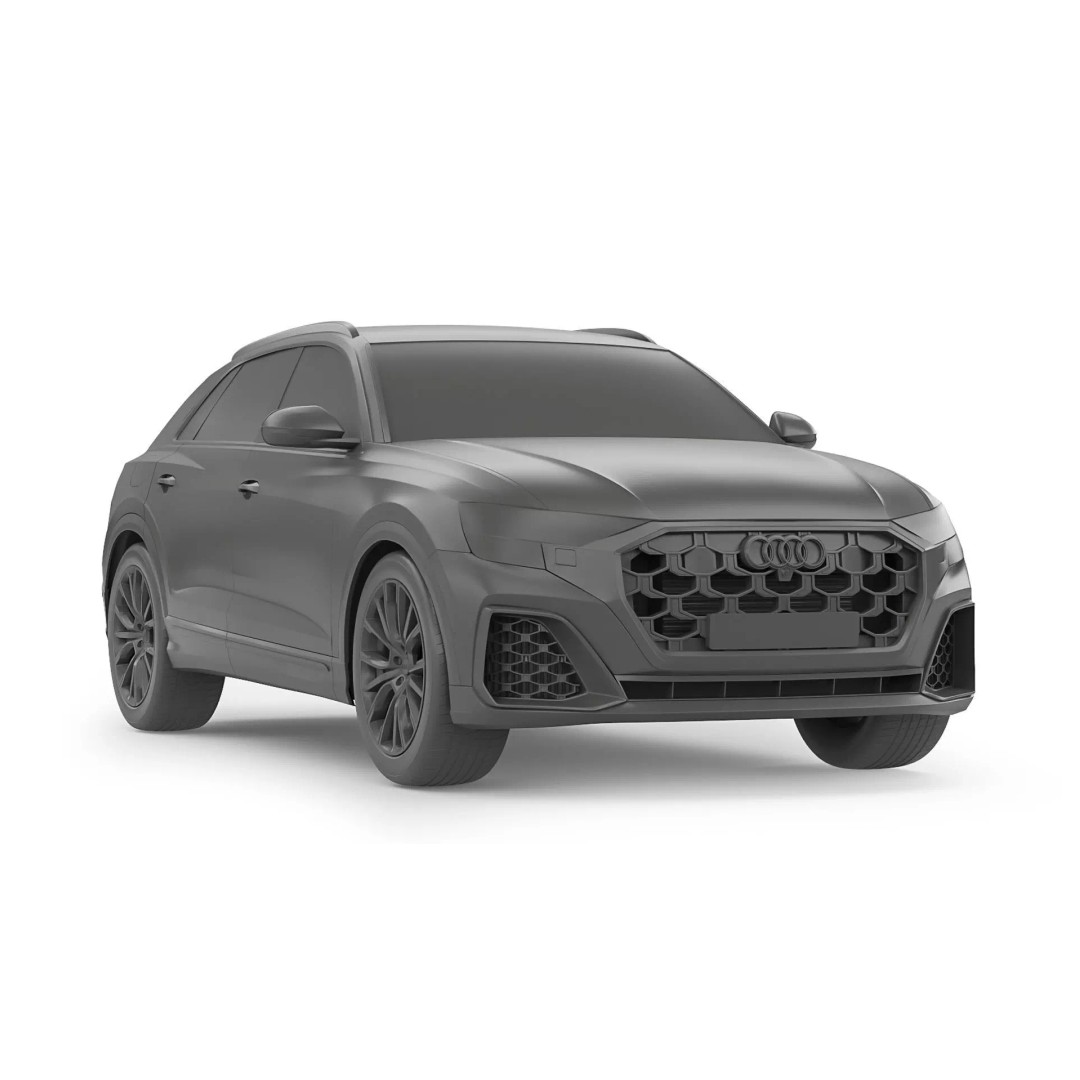 Audi Q8 2024 3D Model – High Poly Game-Ready Model, FBX & OBJ - View 9