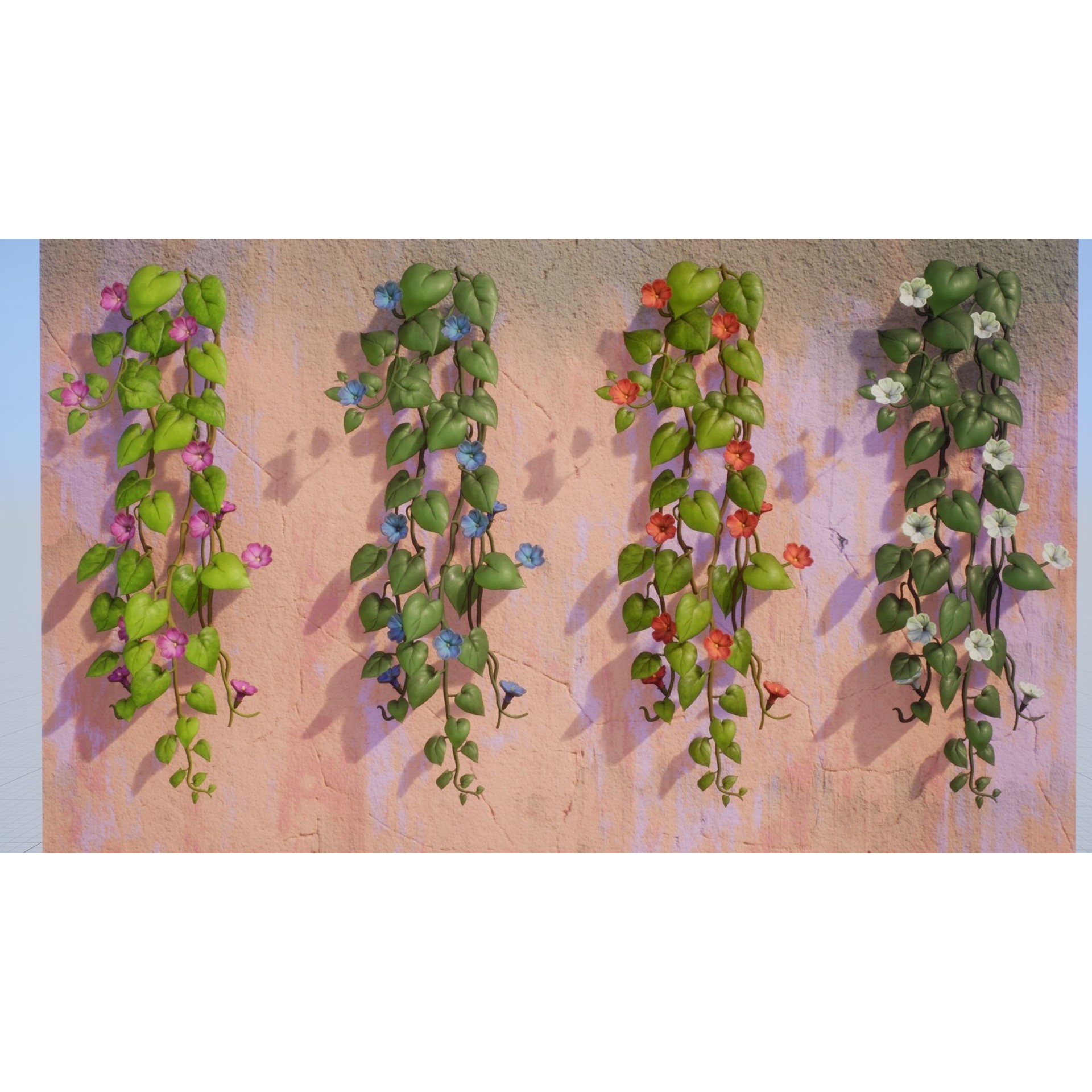 Vine Plants Pack - Low-Poly Game-Ready 3D Model - View 15