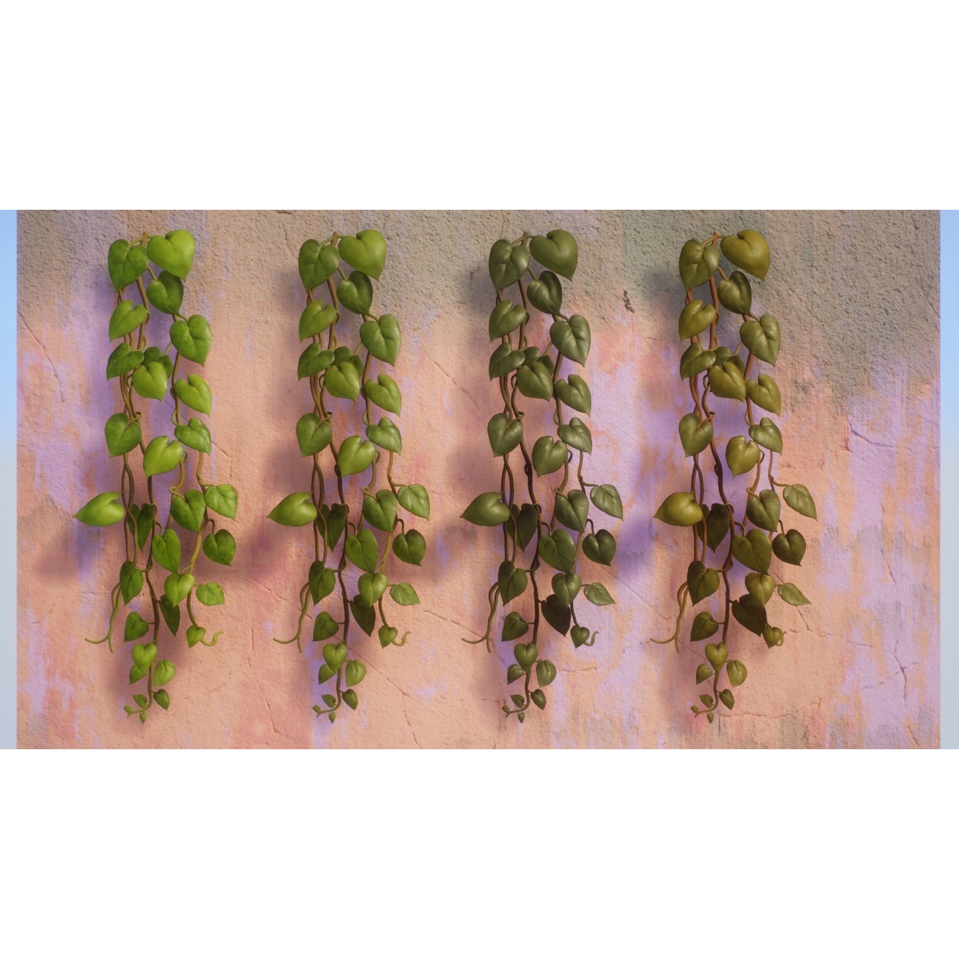 Vine Plants Pack - Low-Poly Game-Ready 3D Model - View 16