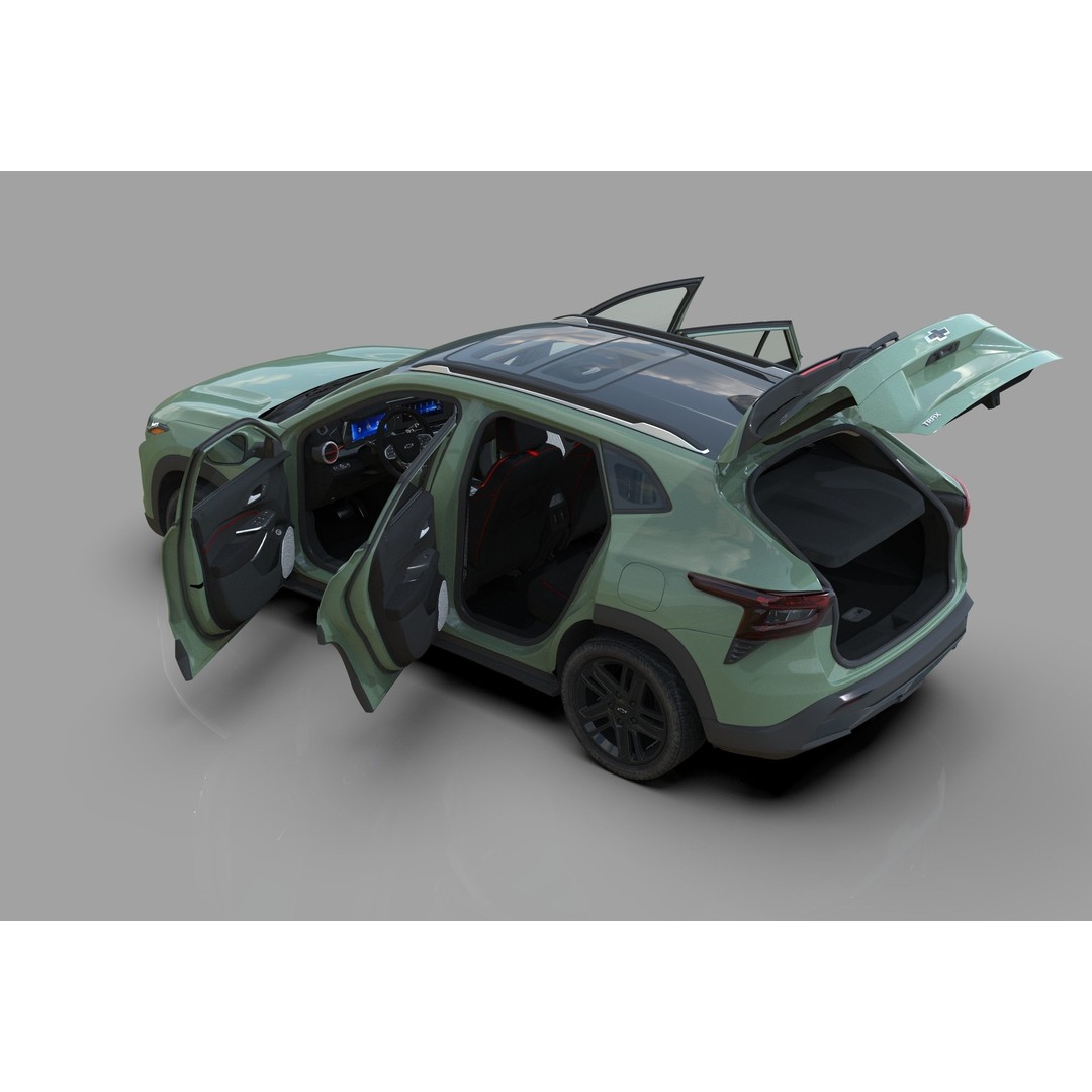 Chevrolet Trax Activ 2023 3D Model – High Poly SUV Asset, FBX & OBJ - View 12