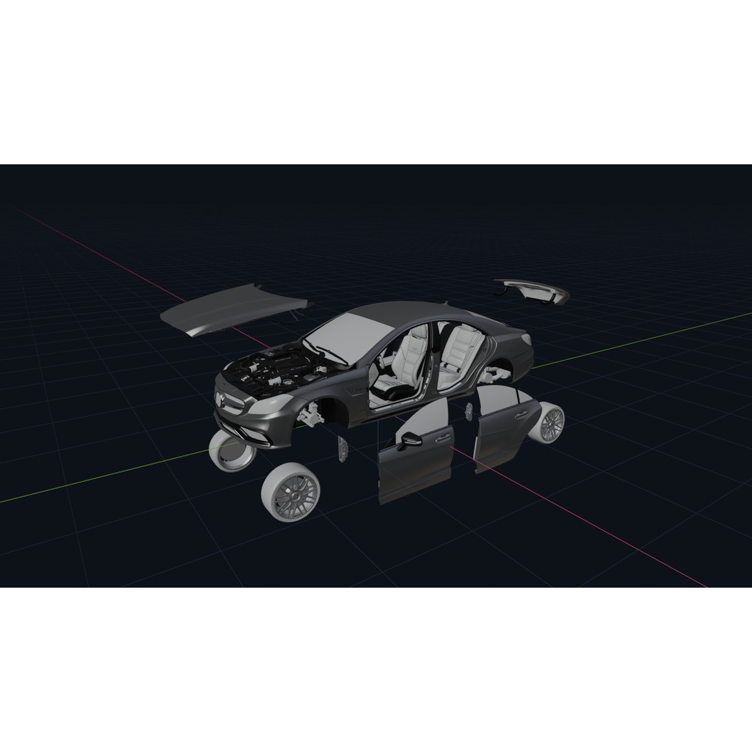Mercedes Benz CLS 63S AMG 2015 3D Model – High Poly Game Asset, FBX