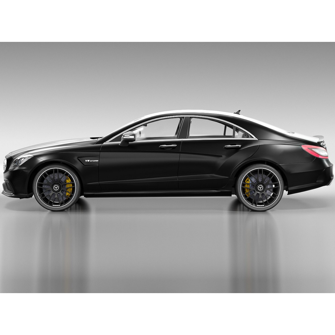 Mercedes Benz CLS 63S AMG 2015 3D Model – High Poly Game Asset, FBX - View 14