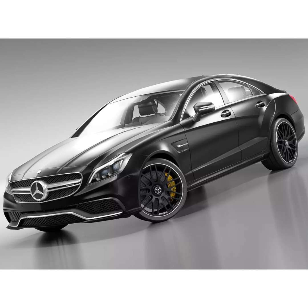 Mercedes Benz CLS 63S AMG 2015 3D Model – High Poly Game Asset, FBX - View 2