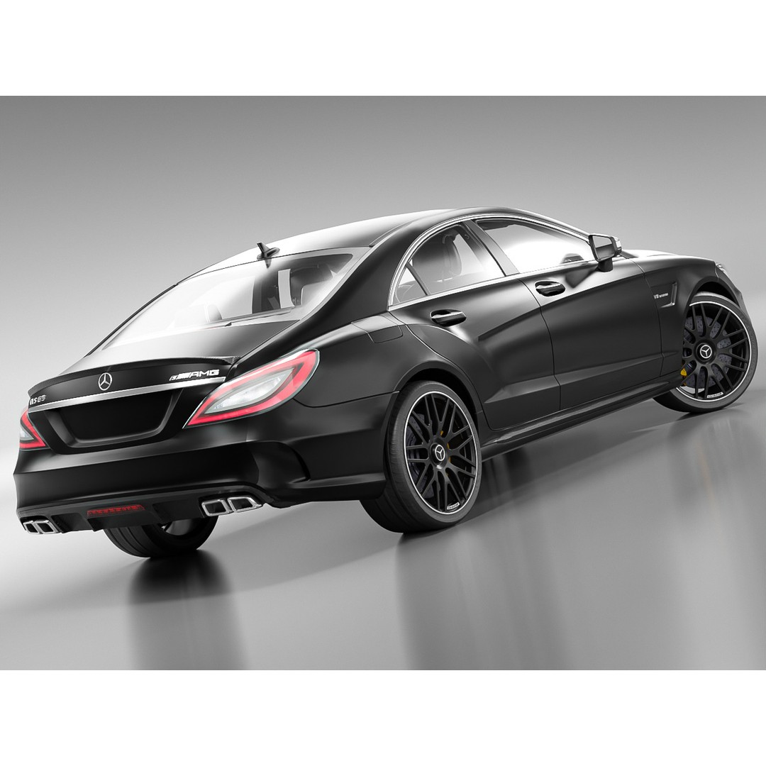 Mercedes Benz CLS 63S AMG 2015 3D Model – High Poly Game Asset, FBX - View 3