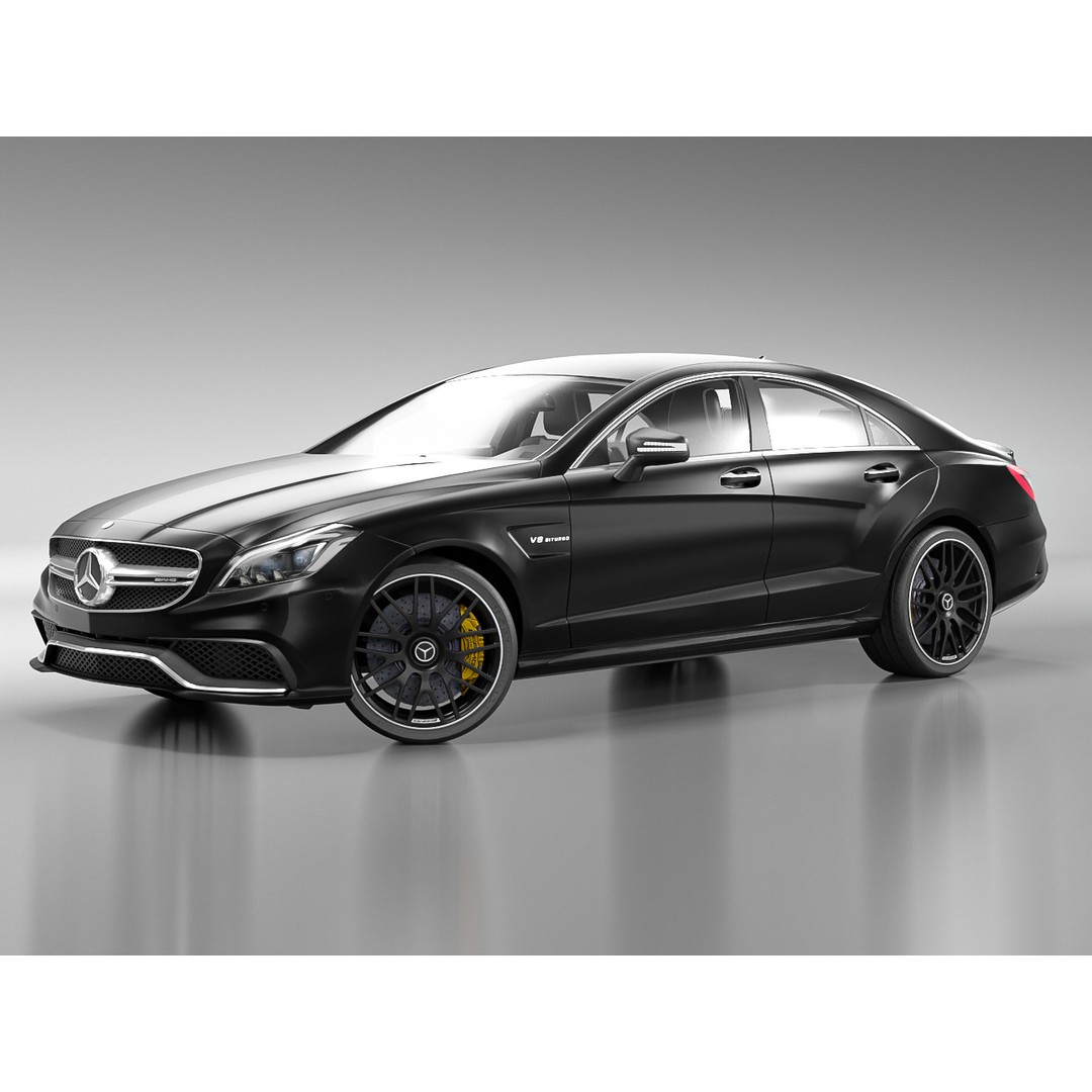 Mercedes Benz CLS 63S AMG 2015 3D Model – High Poly Game Asset, FBX - View 5