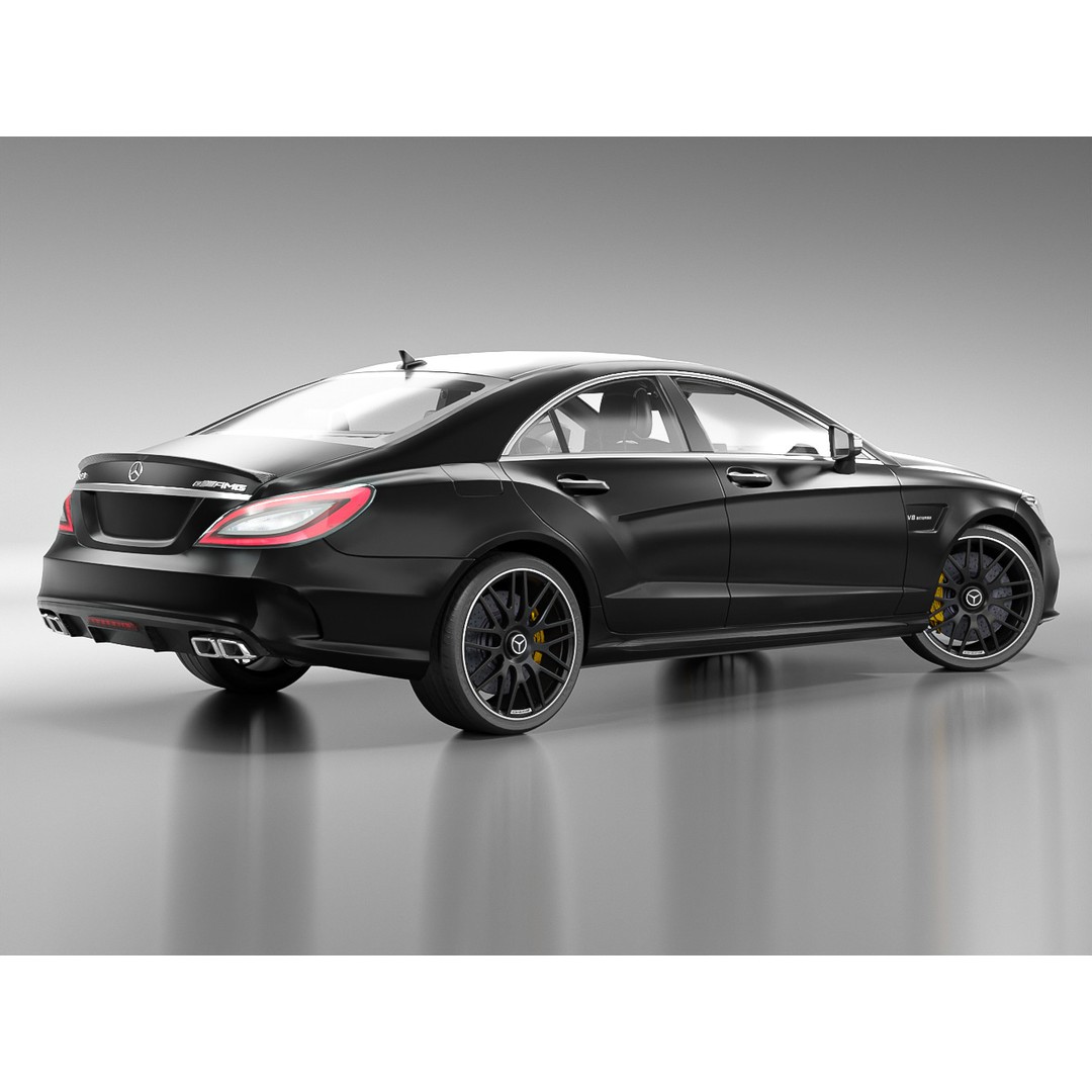 Mercedes Benz CLS 63S AMG 2015 3D Model – High Poly Game Asset, FBX - View 6