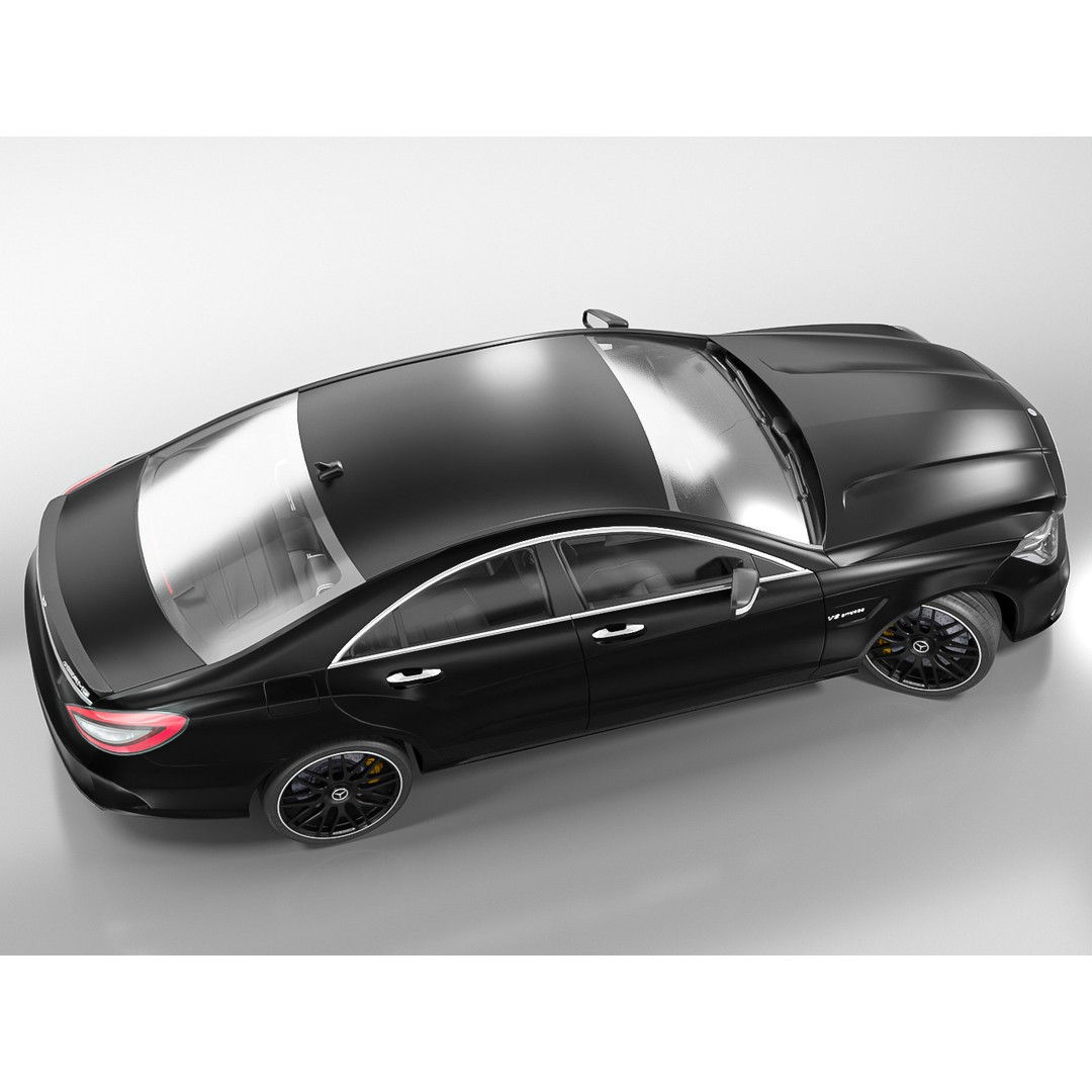 Mercedes Benz CLS 63S AMG 2015 3D Model – High Poly Game Asset, FBX - View 8
