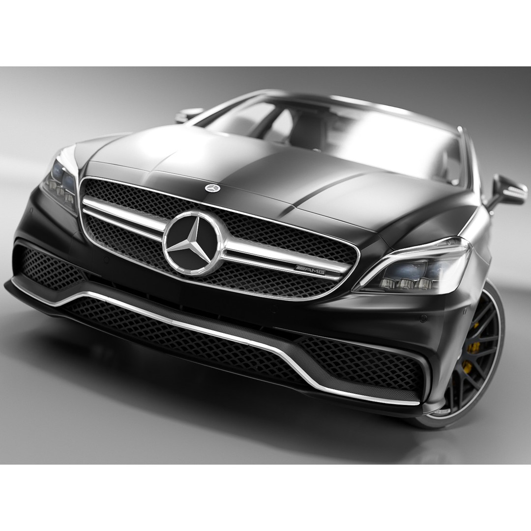 Mercedes Benz CLS 63S AMG 2015 3D Model – High Poly Game Asset, FBX - View 9