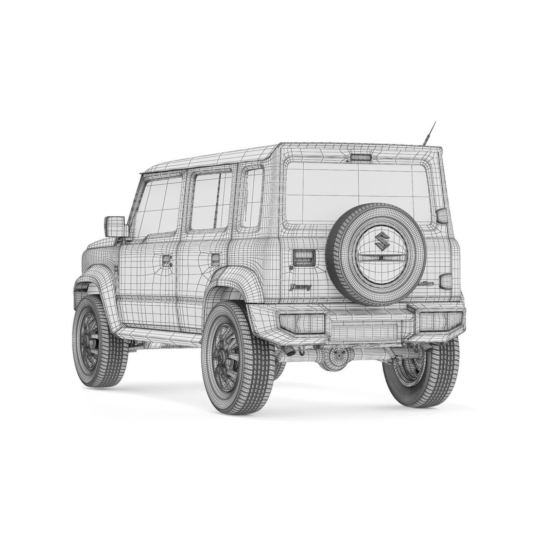 Suzuki Jimny 3D Model – High Poly SUV with PBR Textures, FBX - View 14