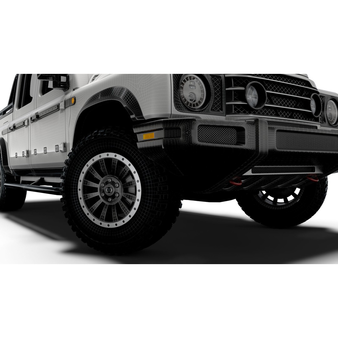 Ineos Grenadier 3D Model – High Poly SUV Asset, FBX, OBJ - View 19