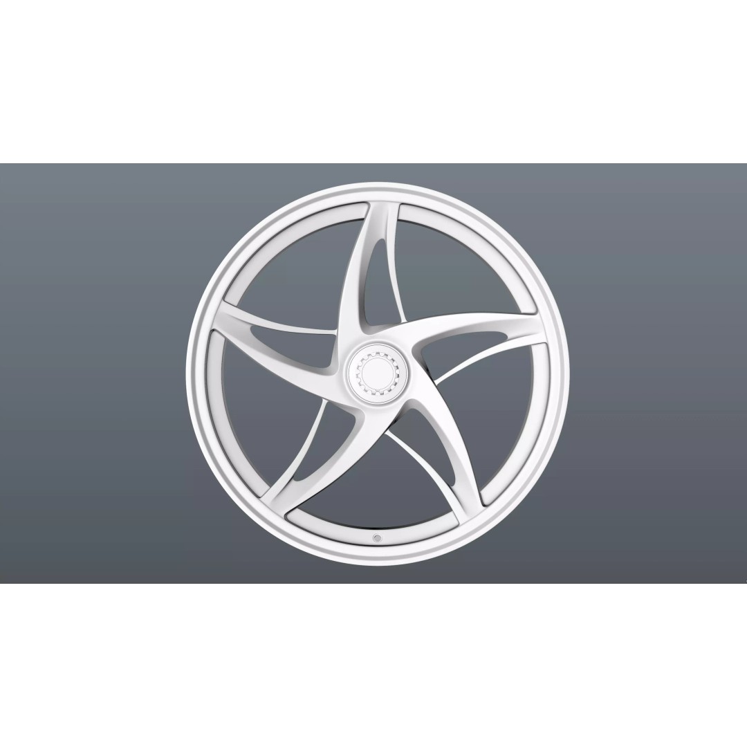 Forged Wheel P01 3D Model – Low Poly Vehicle Part, FBX/OBJ/Blender - View 15