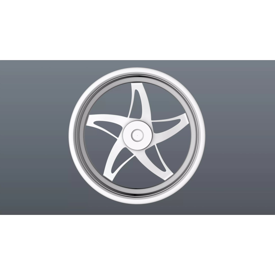 Forged Wheel P01 3D Model – Low Poly Vehicle Part, FBX/OBJ/Blender - View 18