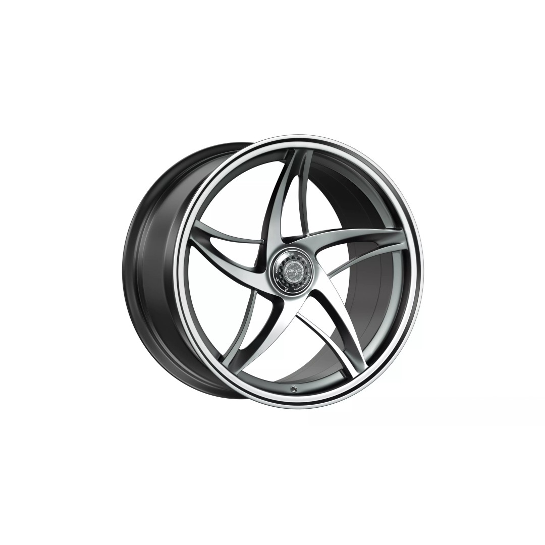 Forged Wheel P01 3D Model – Low Poly Vehicle Part, FBX/OBJ/Blender - View 2