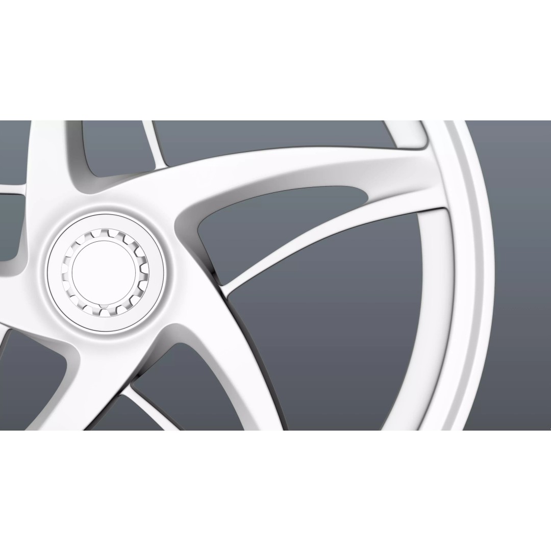 Forged Wheel P01 3D Model – Low Poly Vehicle Part, FBX/OBJ/Blender - View 24