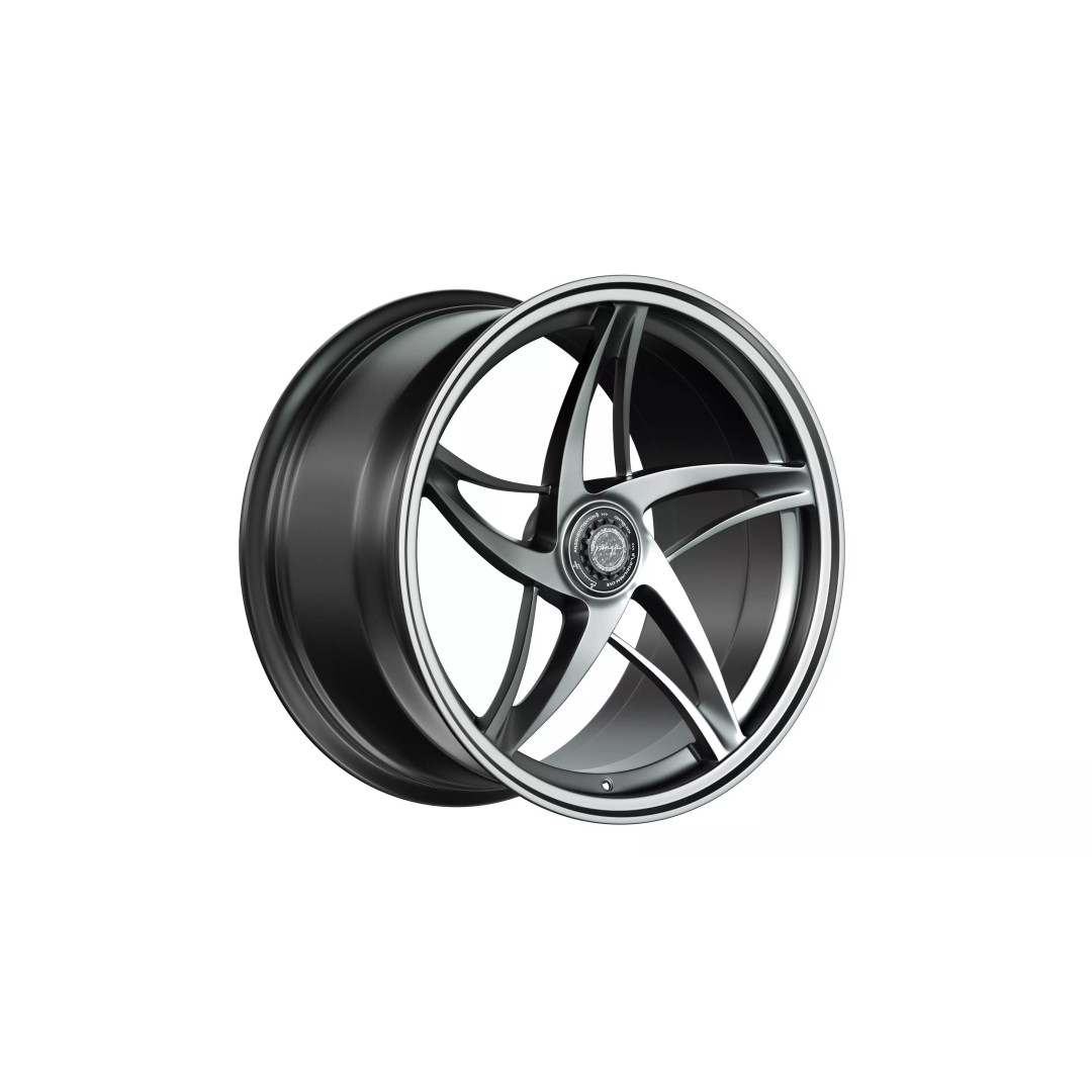 Forged Wheel P01 3D Model – Low Poly Vehicle Part, FBX/OBJ/Blender - View 3