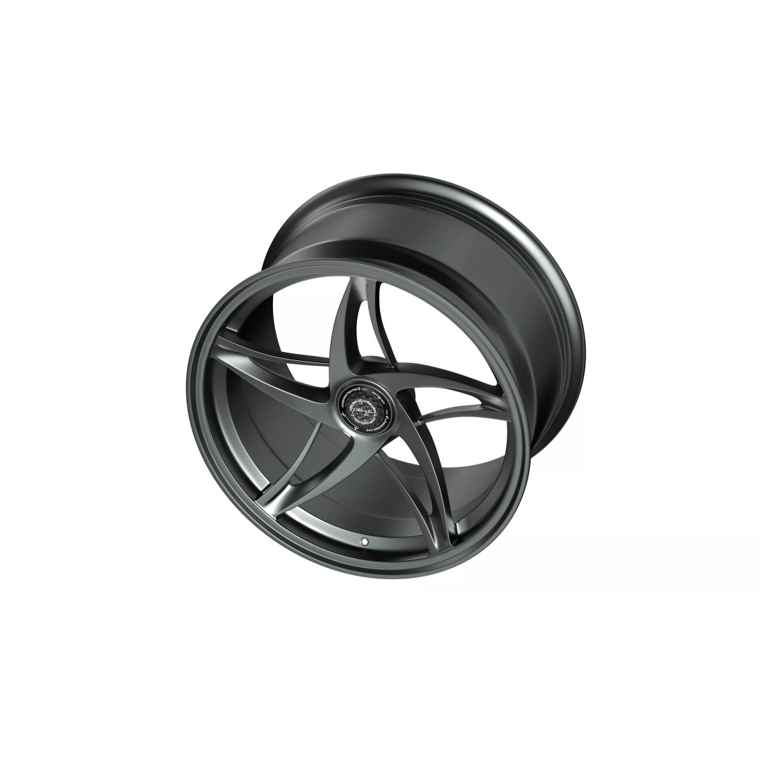 Forged Wheel P01 3D Model – Low Poly Vehicle Part, FBX/OBJ/Blender - View 5
