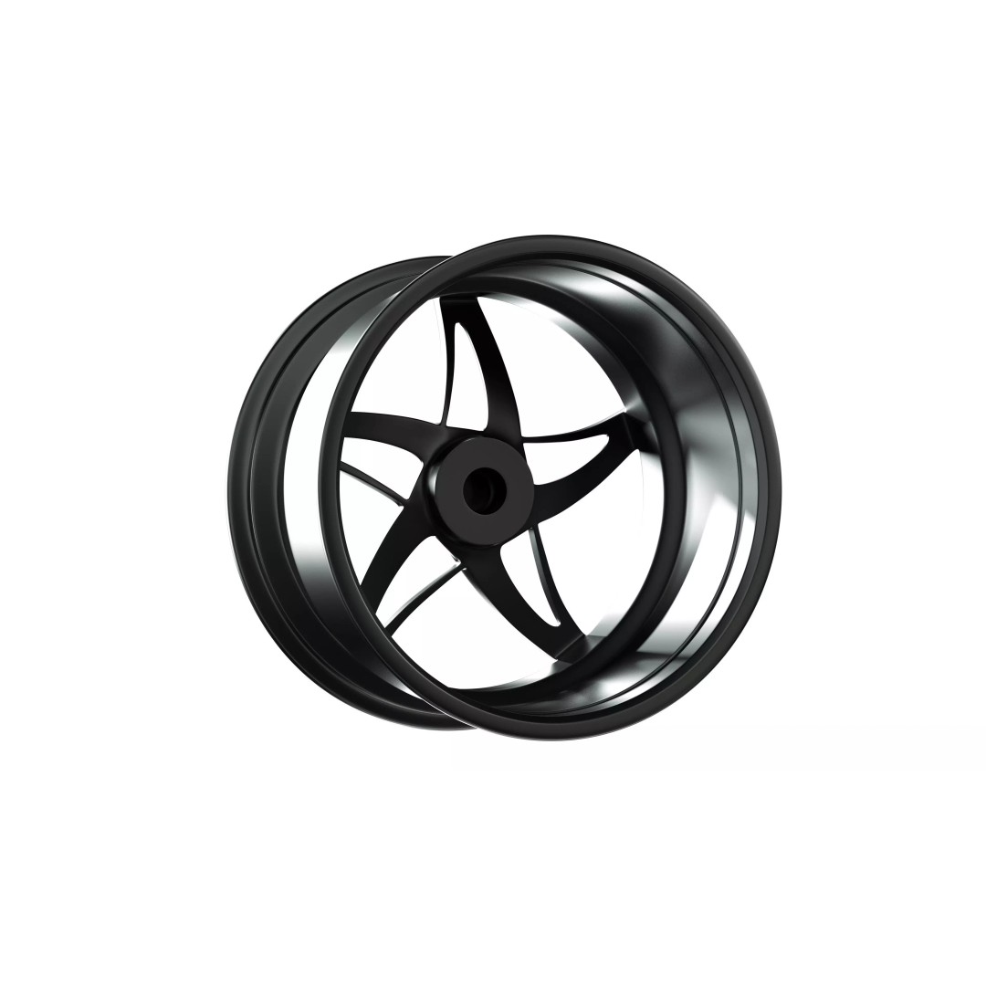 Forged Wheel P01 3D Model – Low Poly Vehicle Part, FBX/OBJ/Blender - View 6