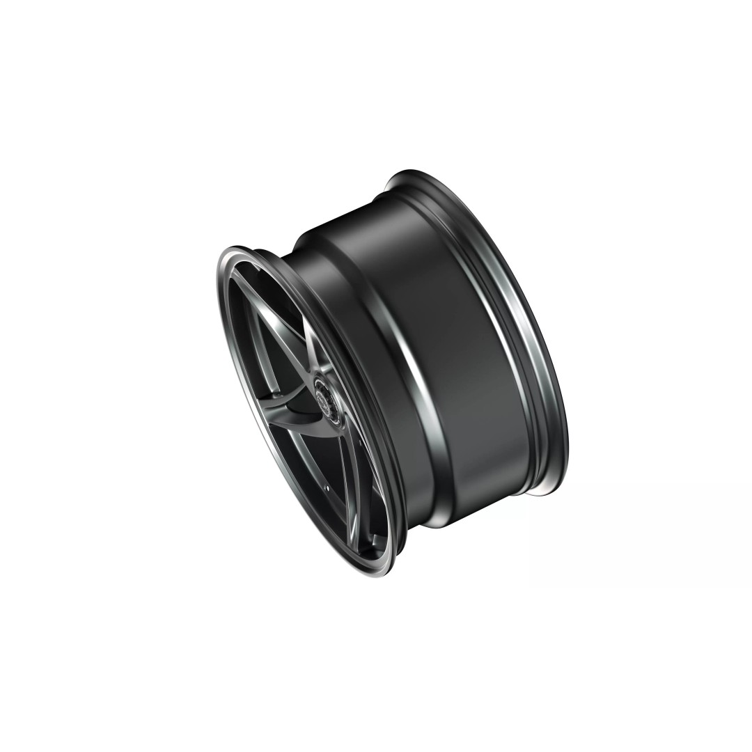 Forged Wheel P01 3D Model – Low Poly Vehicle Part, FBX/OBJ/Blender - View 8