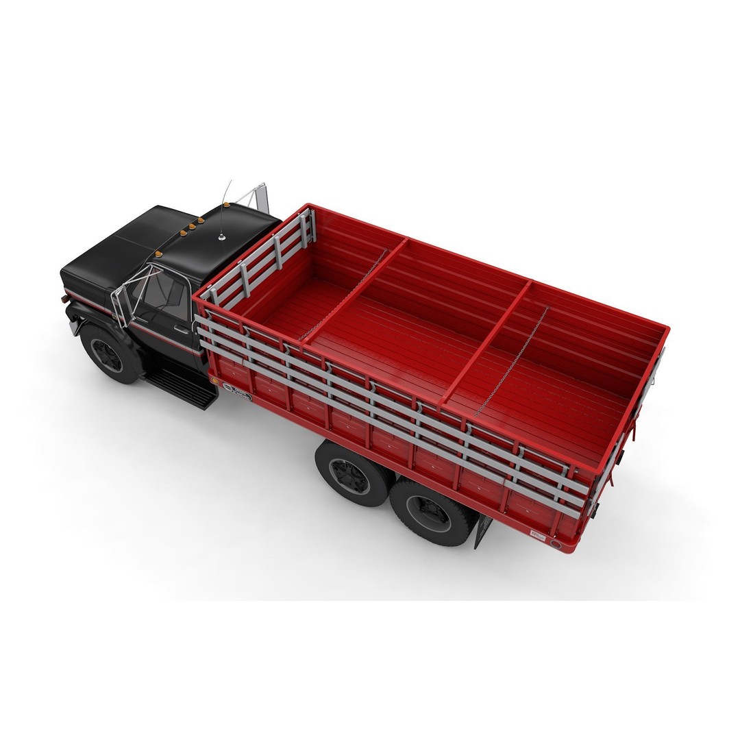 Chevy C70 Truck Omaha Standard 1981 3D Model – High Poly PBR Game Asset, FBX - View 13