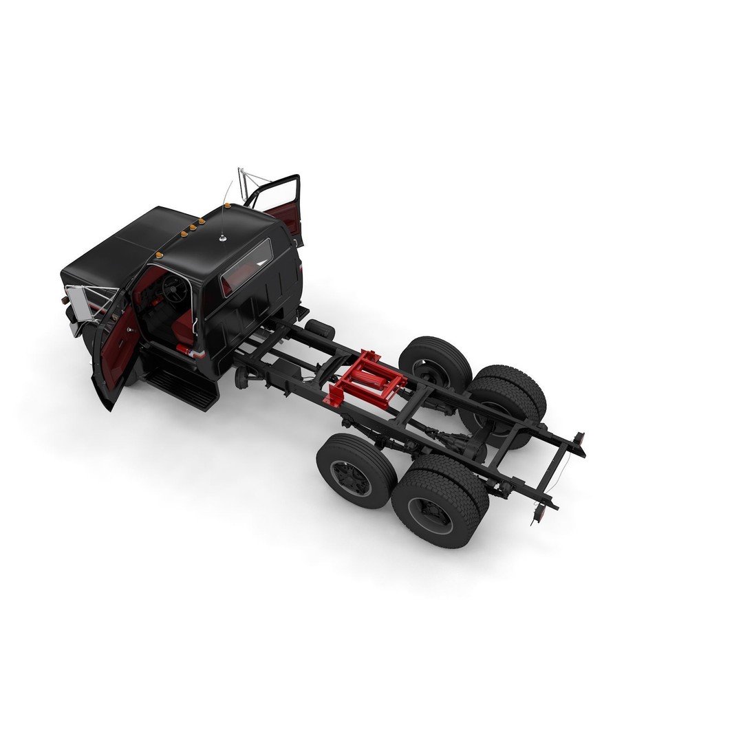 Chevy C70 Truck Omaha Standard 1981 3D Model – High Poly PBR Game Asset, FBX - View 14