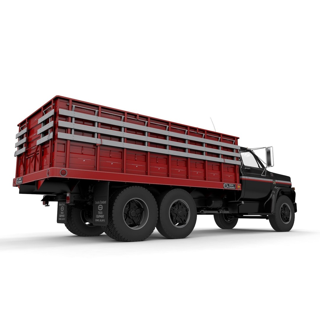 Chevy C70 Truck Omaha Standard 1981 3D Model – High Poly PBR Game Asset, FBX - View 15